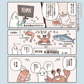 イカ・ウォーカーの仕事