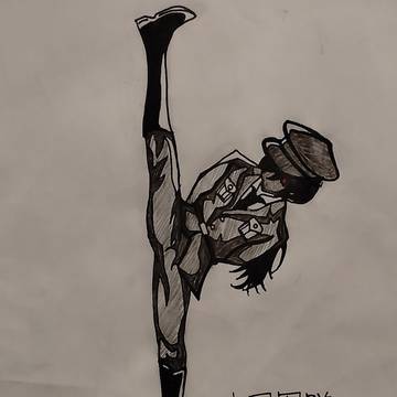 中国軍隊ダンスを描きました!
