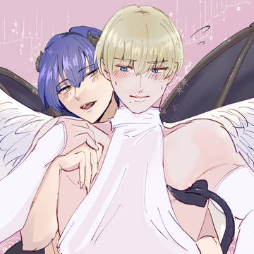 天使と悪魔ワンシーン【創作BL】