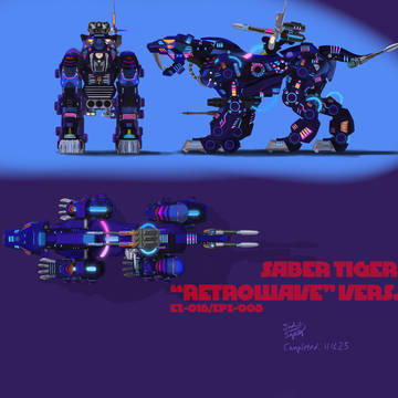 Saber Tiger "Retrowave"