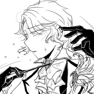 フレデリモノクロイラスト