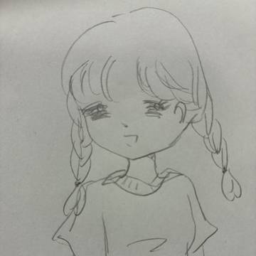 おさげの女の子