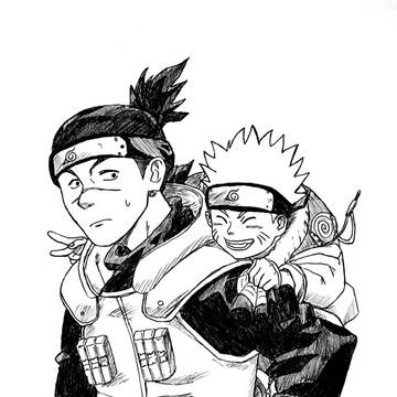 イルカ先生とナルト