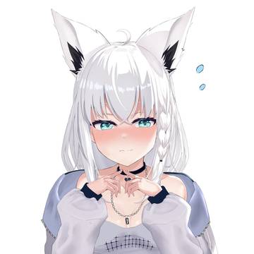 ギャル風衣装で照れるフブさん①