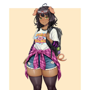 ブタ耳オタクっ娘