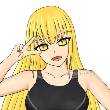 競泳水着姿のうちの子
