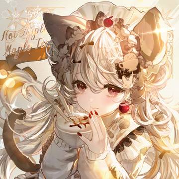 冬のあったかメープル&アップルティーの妖精☕🍎