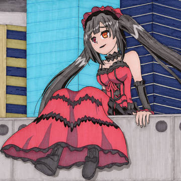 Kurumi on the Roof