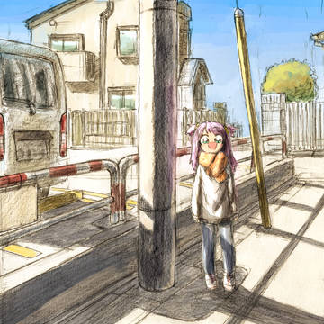 昼間の住宅地!