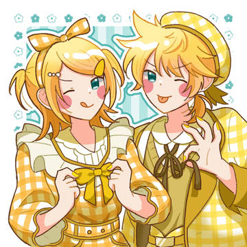 フラワー*レトロルック🎀💛🧡