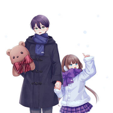「パパ、雪だよ！」