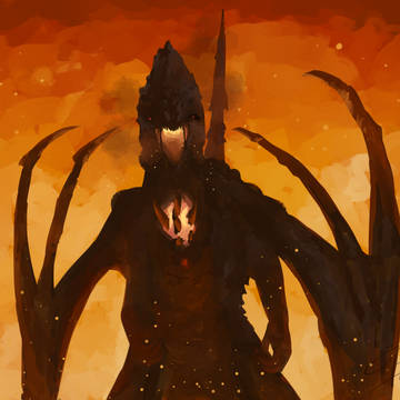 Evil and intimidating Gog