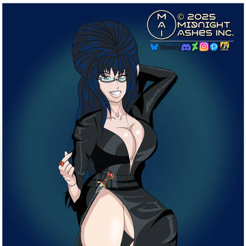 Maddy Kaze (Elvira Cosplay)