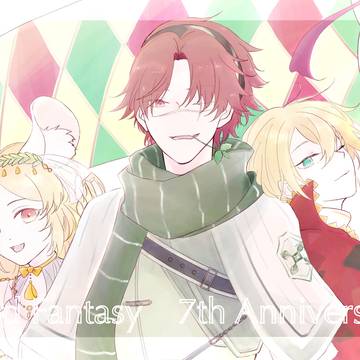 フードファンタジー七周年お祝いイラスト