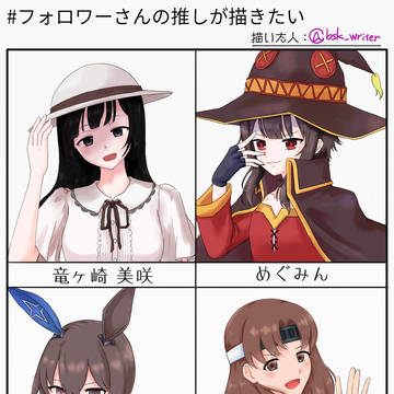 フォロワーさんの推し描いた　３