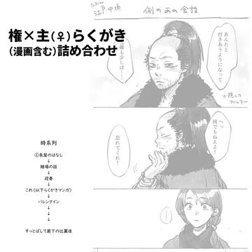 ローニン 権×主漫画 幕間 らくがきまとめ