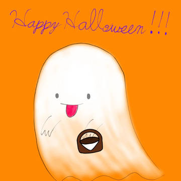 大遅刻のハロウィンイラスト
