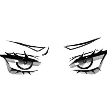 Showing expression through eyes