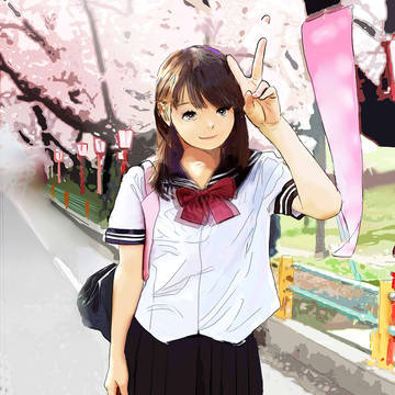 桜ピース 体格違いで2種