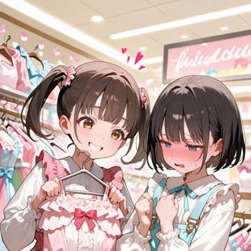 服屋で…