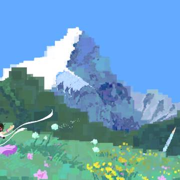 环山的雪光