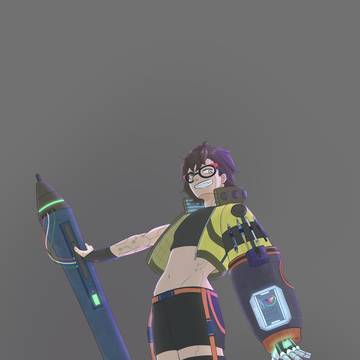 ดีไซน์ชุดพี่อัส Asuka Cyberpunk