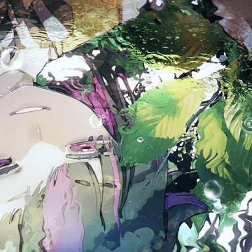 一粒水面に