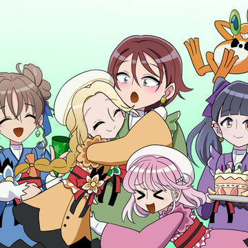 誕生日をお祝いされるキョウカさん