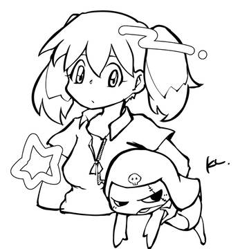 夏美とギロロ