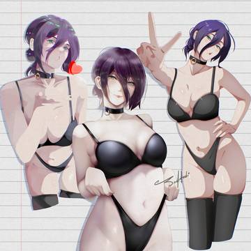 Reze Fanart in 3 styles