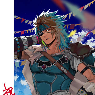リベサガ一周年記念に描いたヤツ