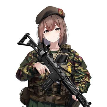 ベルギー武装JKさん。