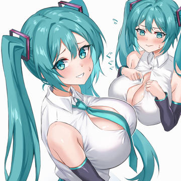 少しばかり胸がデカすぎる初音ミク