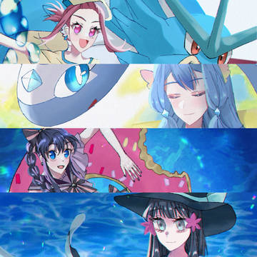 2022 Summer log☀️ ポケ水着、ポケ和服企画