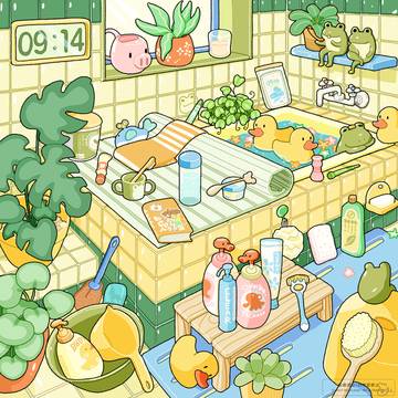 お風呂🐸🪿…♡