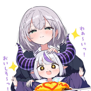 お子様ランチで釣られちゃうラプ様