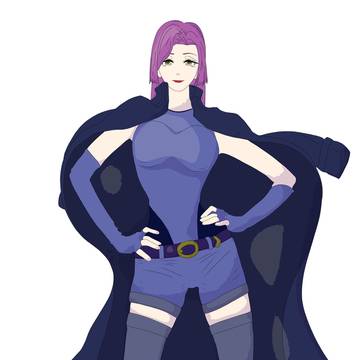 サイバーパンク警察官のお姉さん
