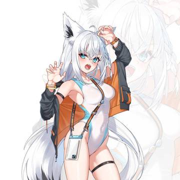 ケモミミ学園水泳部 白上フブキ