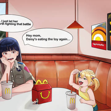 Lunch at McDonald's with Daisy