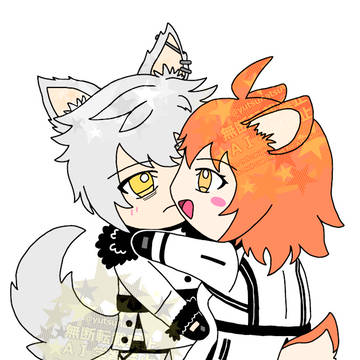 狼カドックさんと鹿リツカちゃん