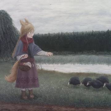 feeding the coots
