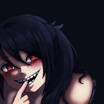 girl biting finger meme fanart