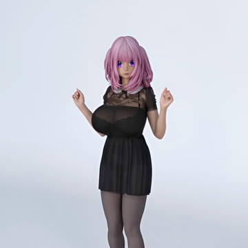 巨乳の女の子：花びら 3