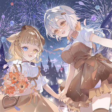 【ご依頼】ベルキャルル様、栗花めい 様イラスト