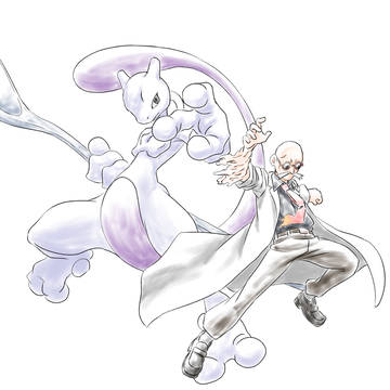 ポケスペ　カツラ×ミュウツー