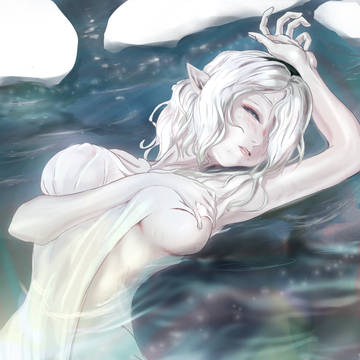新ダンジョン温泉で湯あたりする魔女シエリリーニャ