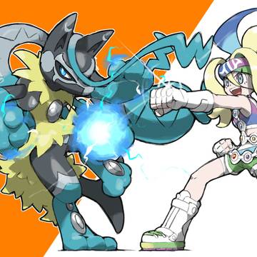 Korrina and Mega Lucario Z