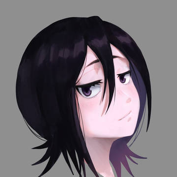 Rukia Headshot Sketch