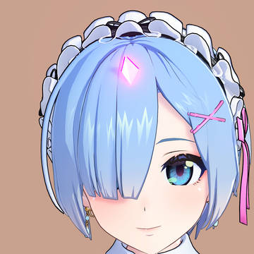 キャラ配布(アイコミ) レムっぽい女の子