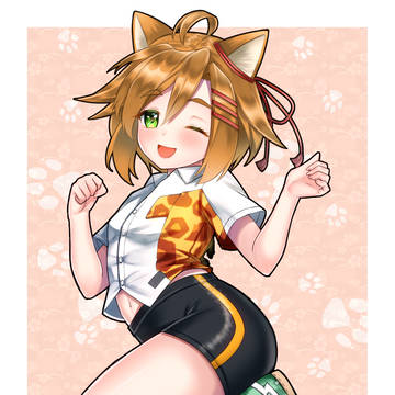 暁カナさん登録者500人記念イラスト